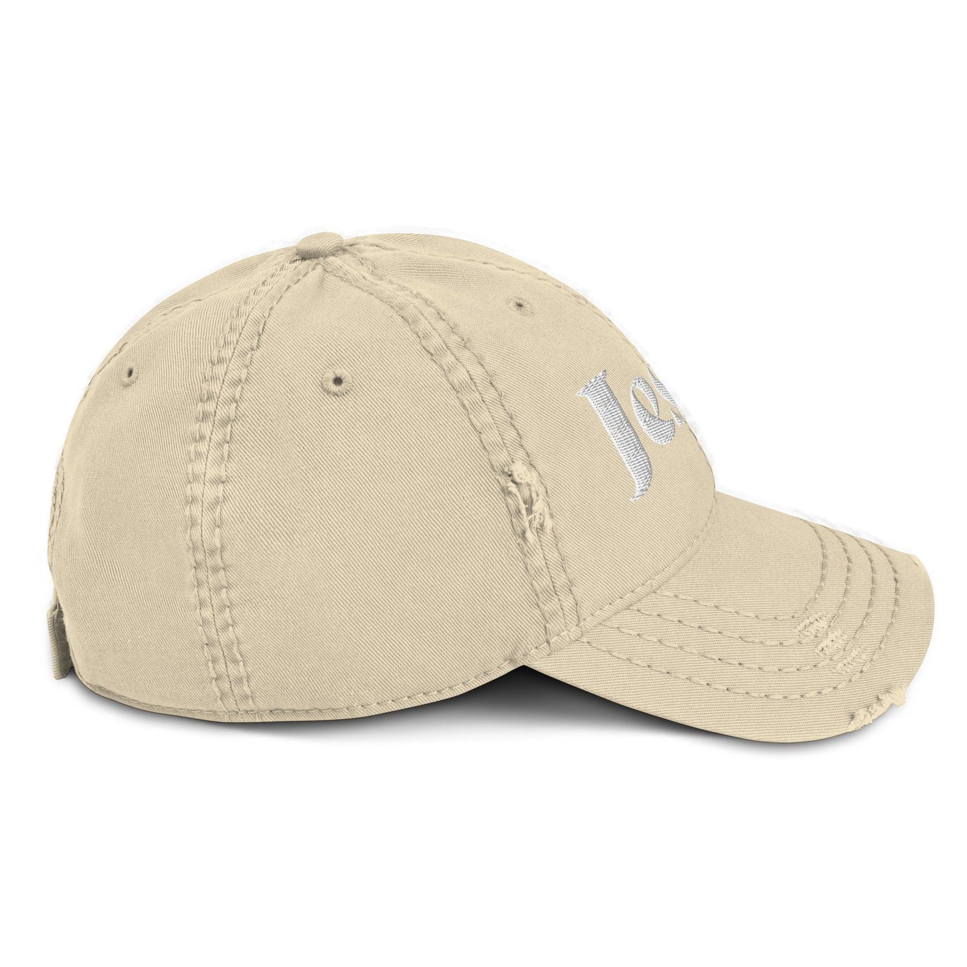 ‘White stitched’ Jesus Hat - Eli apparel 